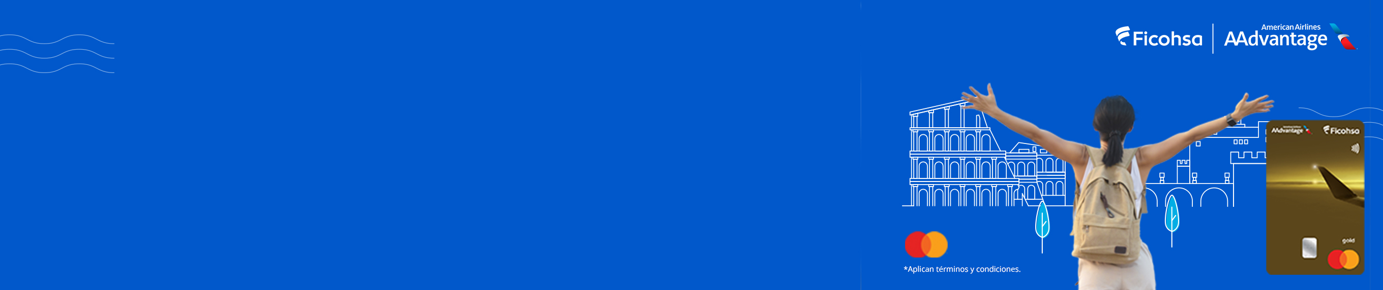 Imagen del banner Ficohsa / AAdvantage® Mastercard Oro